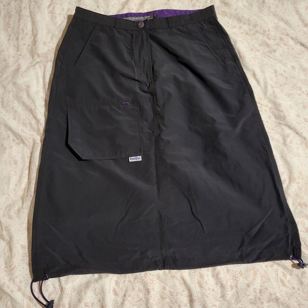 Y2K freshjive Midi skirt in dark gray and purple size 9